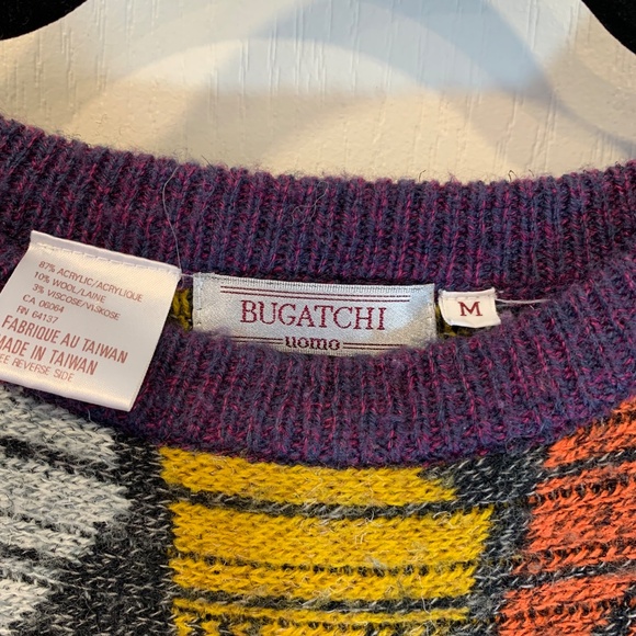 Bugatchi Uomo – Vintage Men’s Knit Sweater - 80s - 90s - Picture 4 of 7